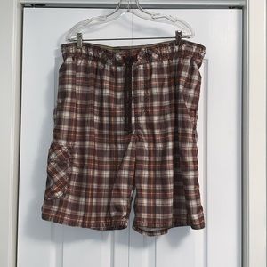 OLD NAVY mens size XXL plaid Swim Trunks shorts